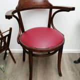 Reupholstered Thonet office chair No.6003