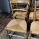 Suite of 12 rustic mulched chairs