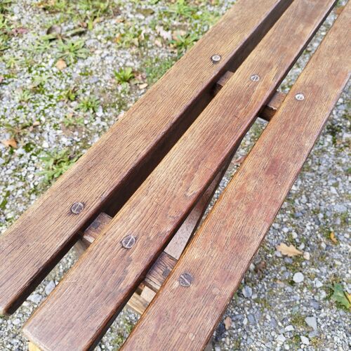 Old wooden bench vintage country