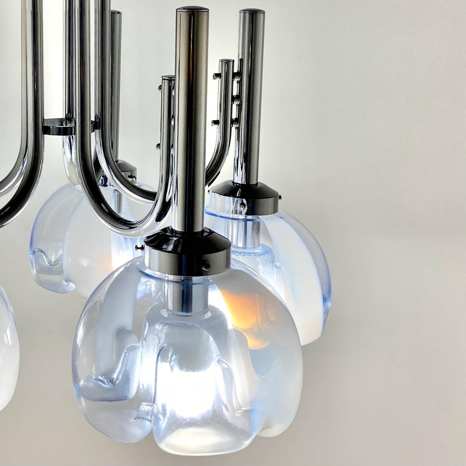 Vintage Murano chandelier, Mazzega, Italy, 1960s