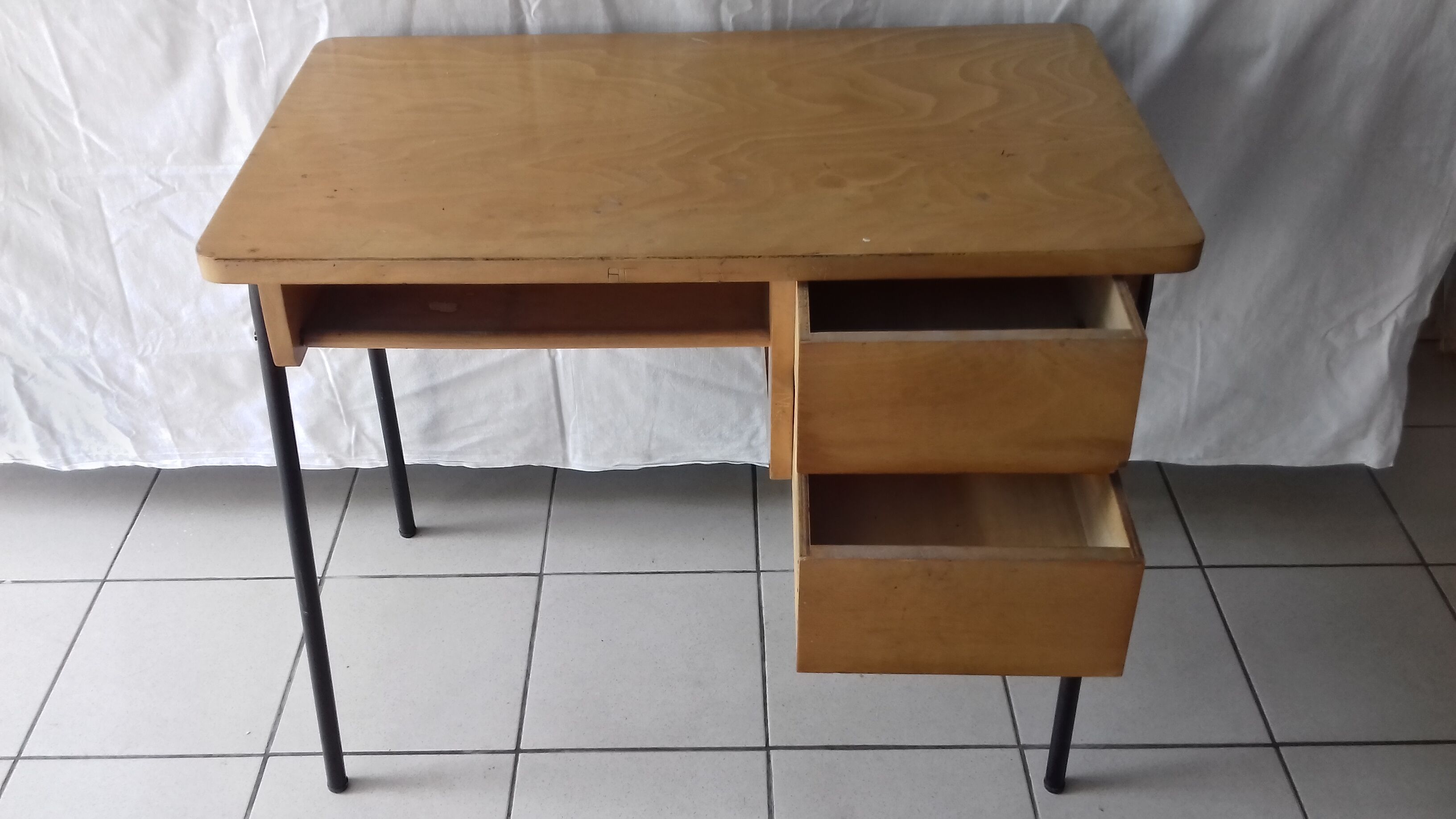 Bureau bois et chaise