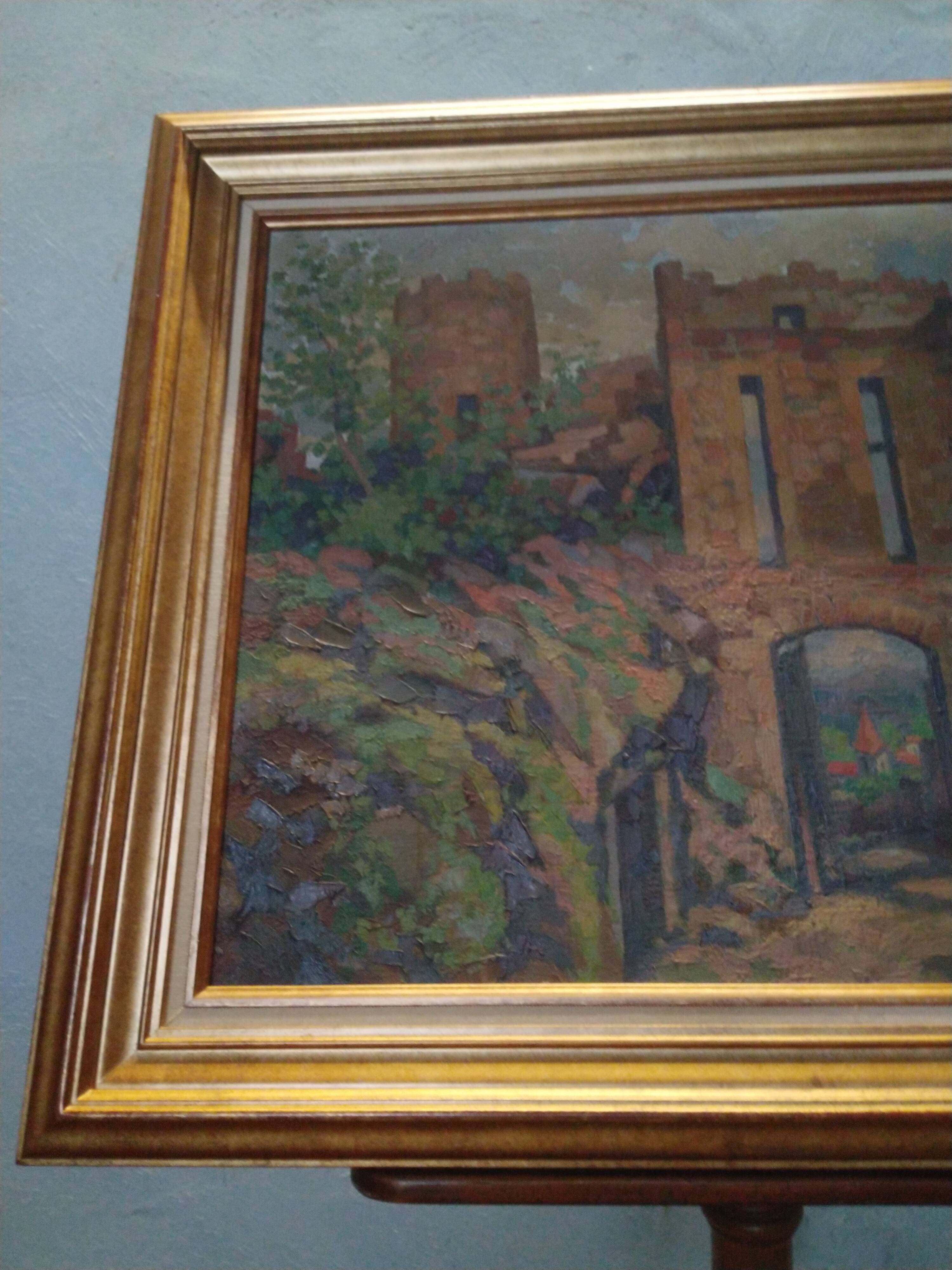 Oil on canvas signed