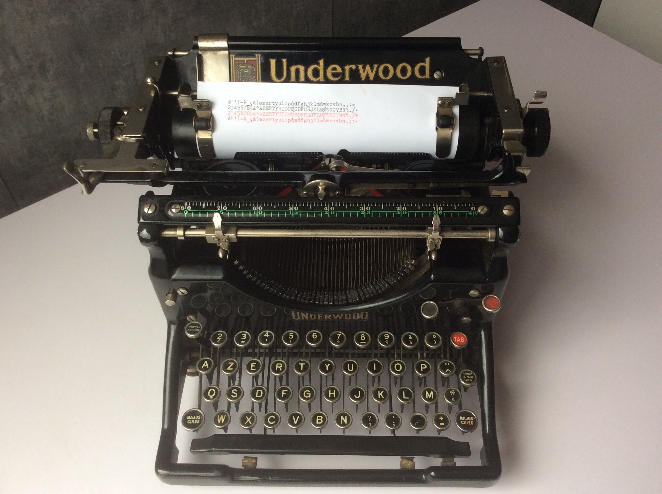 Old Underwood typewriter