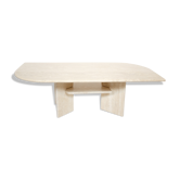 Table basse vintage en travertin 1970
