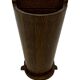 Vintage dark oak umbrella stand basket storage design 60s minimalist design
