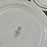 Plate service and dish Sarreguemines old