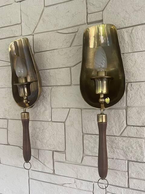 Tea shovel wall lights