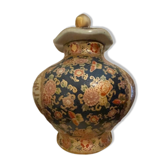Chinese closonné style ceramic vase