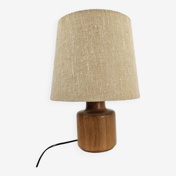 Lampe de table danoise en teck moderne du milieu du siècle
