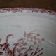 Sarreguemines hollow dish FONTANGES model white/pink