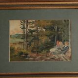 Tableau peinture sur huile ancienne