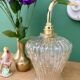 Vintage glass tulip wall light