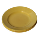 3 yellow Sarreguemines plates