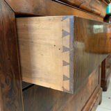 Commode of lady louis Philippe era in walnut bramble around 1830
