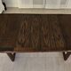 Vintage extendable dining table – sled base – modernist design