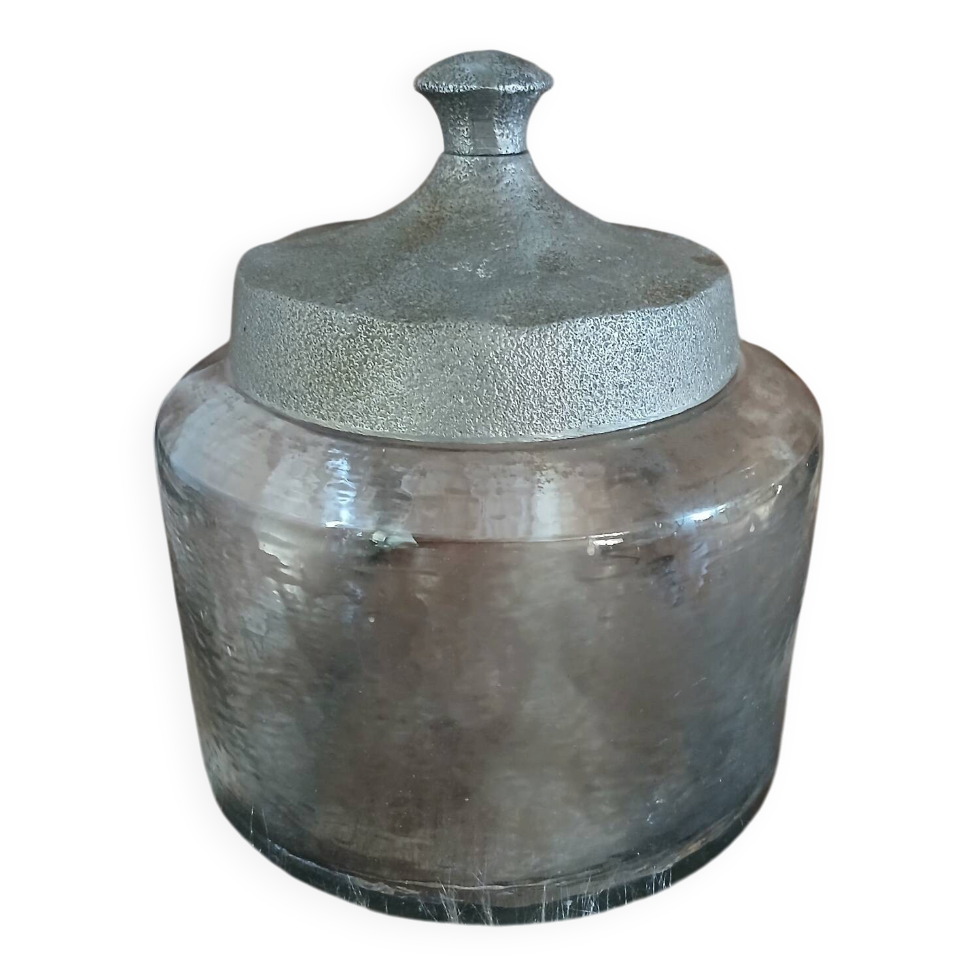 Bocal en verre + couvercle en métal