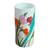 Vase en porcelaine, décor floral, Wolf Bauer Rosenthal