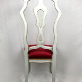 Series of six high-backed chairs in Venetian taste