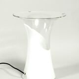 Huge 1960s italian two-piece Murano glass mushroom table lamp by Vistosi
