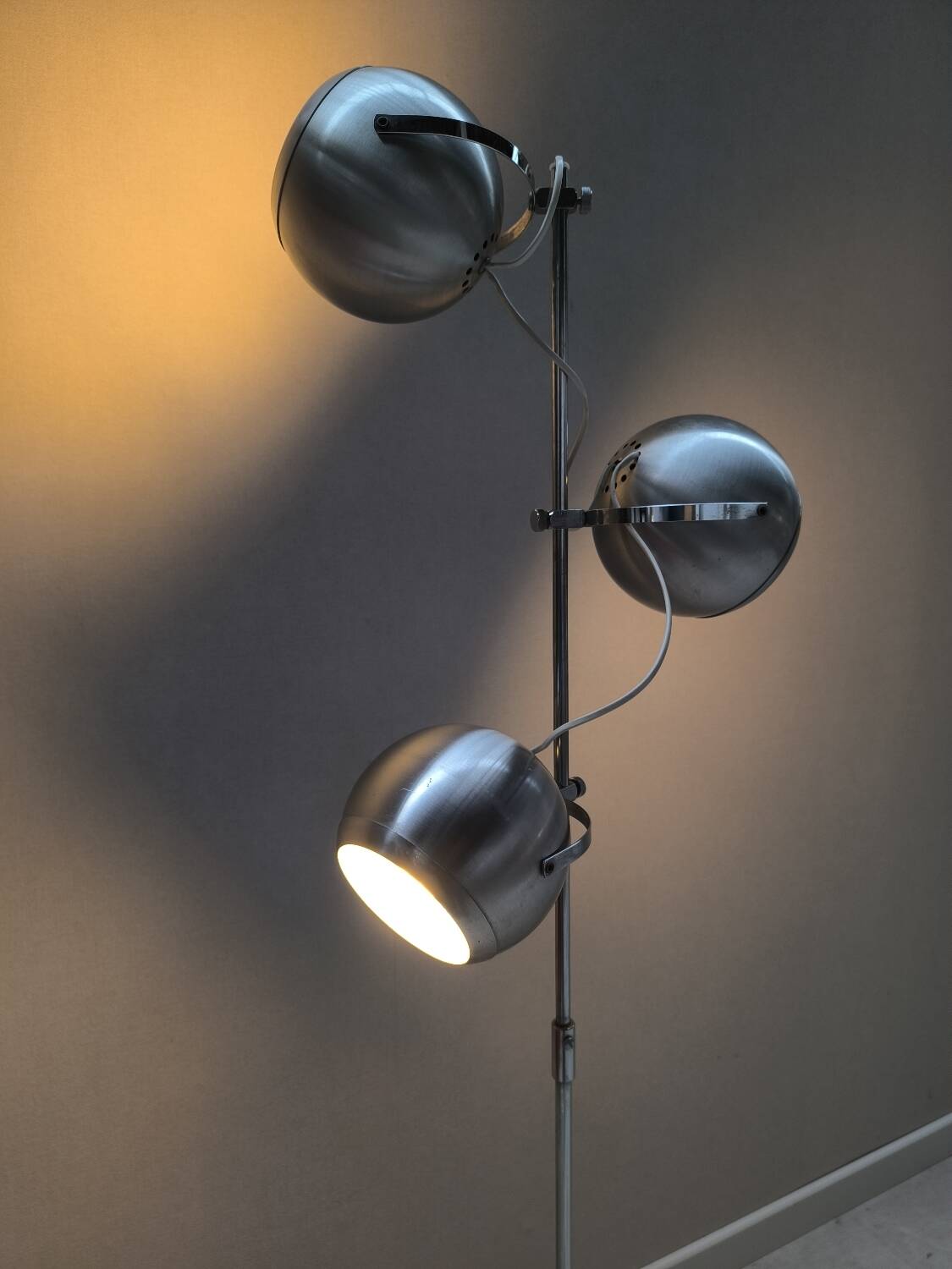 Eyeball floor lamp by Aluminor, 1970s