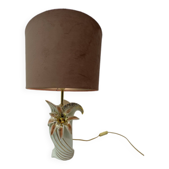 Lampe de table en céramique Bassano Hollywood Regency Italie, années 1970