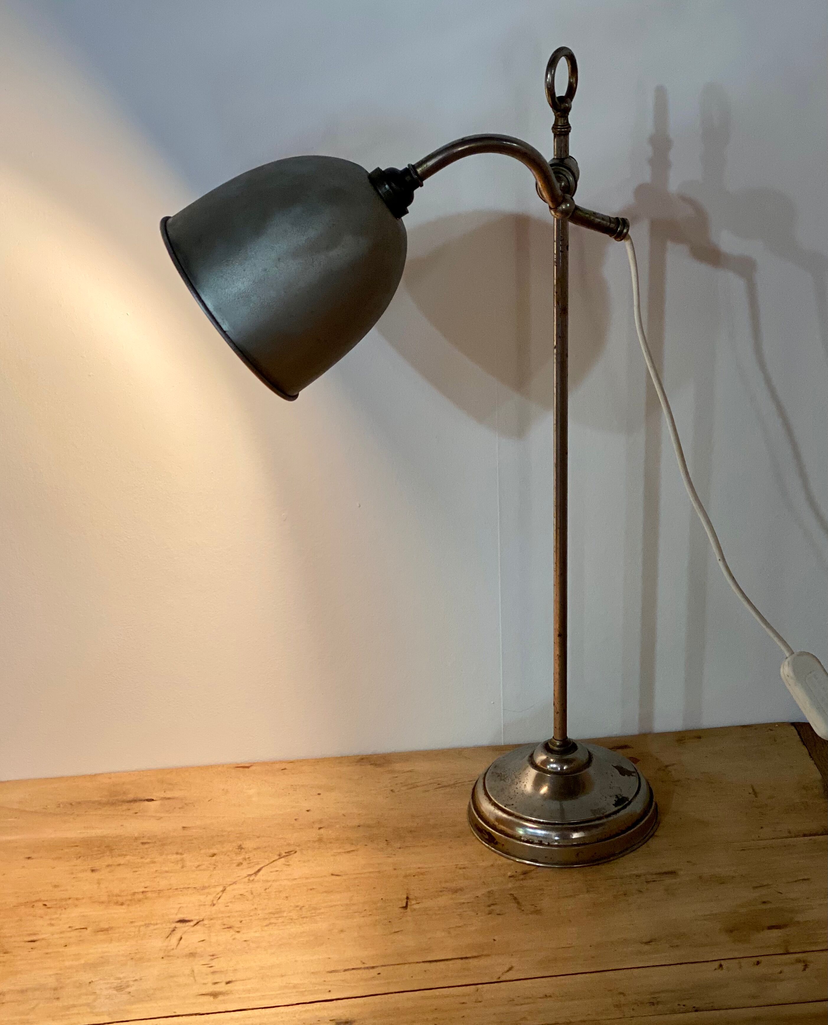 Industrial desk lamp