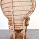 Mid-Century Wicker Peacock Emmanuelle Chair from Kok Maison, 1970s