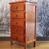 5-drawer pine chest of drawers