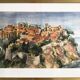 Lithograph Monaco the Palace signed Jean-Marie Simon 20th century