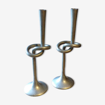 Pair of vintage Kare Design candlesticks