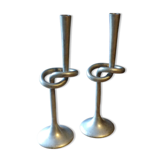 Pair of vintage Kare Design candlesticks