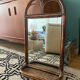 Miroir en rotin vintage