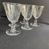 6 Baccarat water glasses