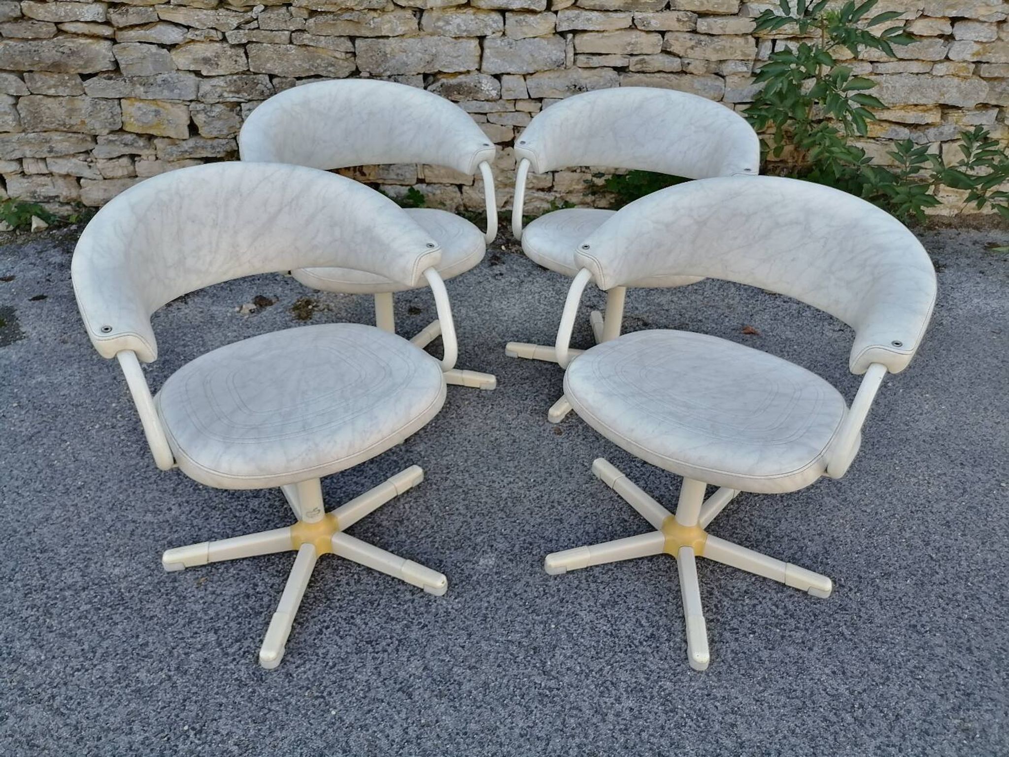 Vintage barber chair suite