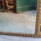 LARGE GOLDEN BEVELLED MIRROR WITH HEAD REF JE