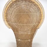 Emmanuelle in rattan and wicker armchair Italy 1960's