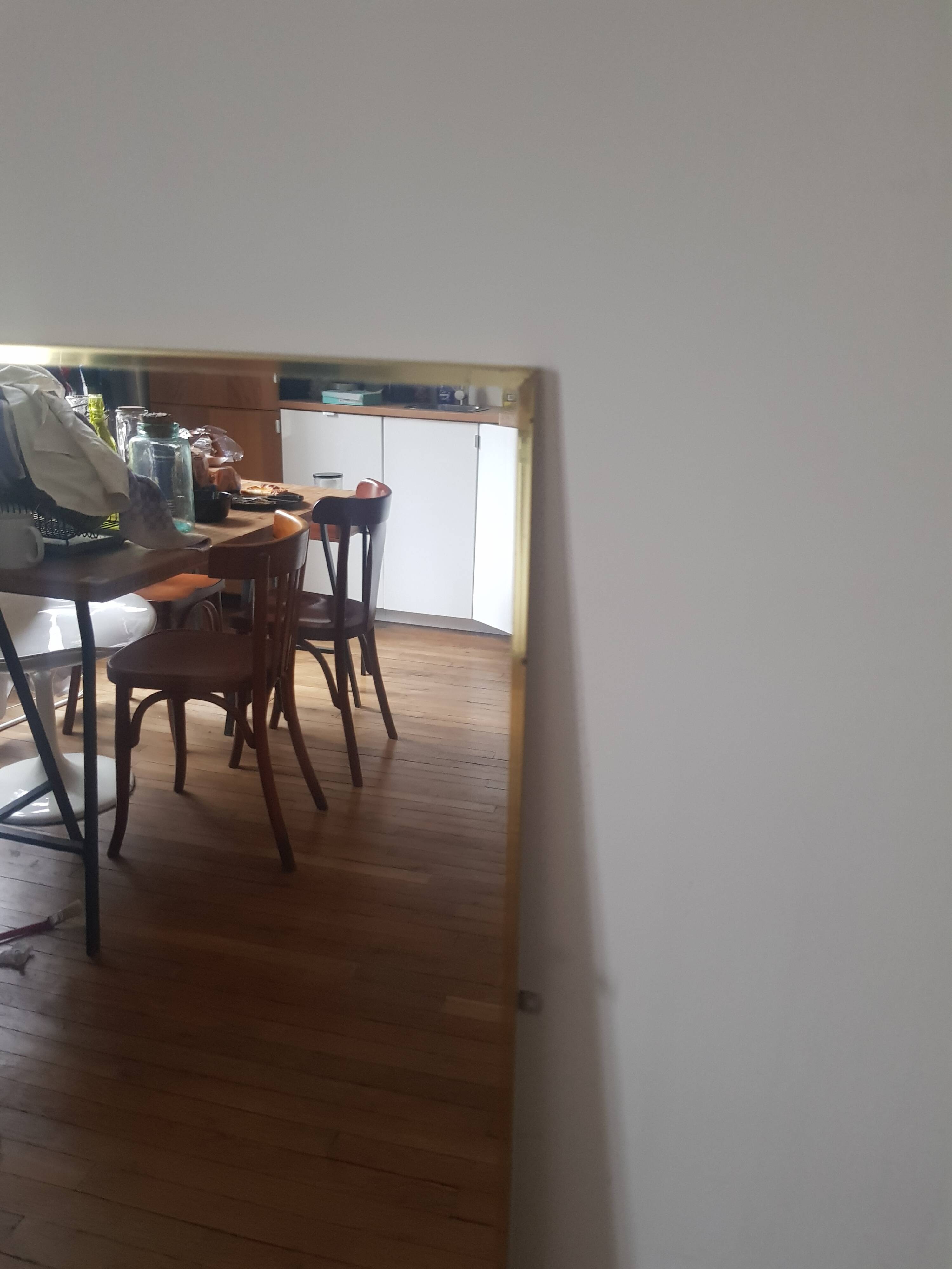 Vintage gold frame mirror