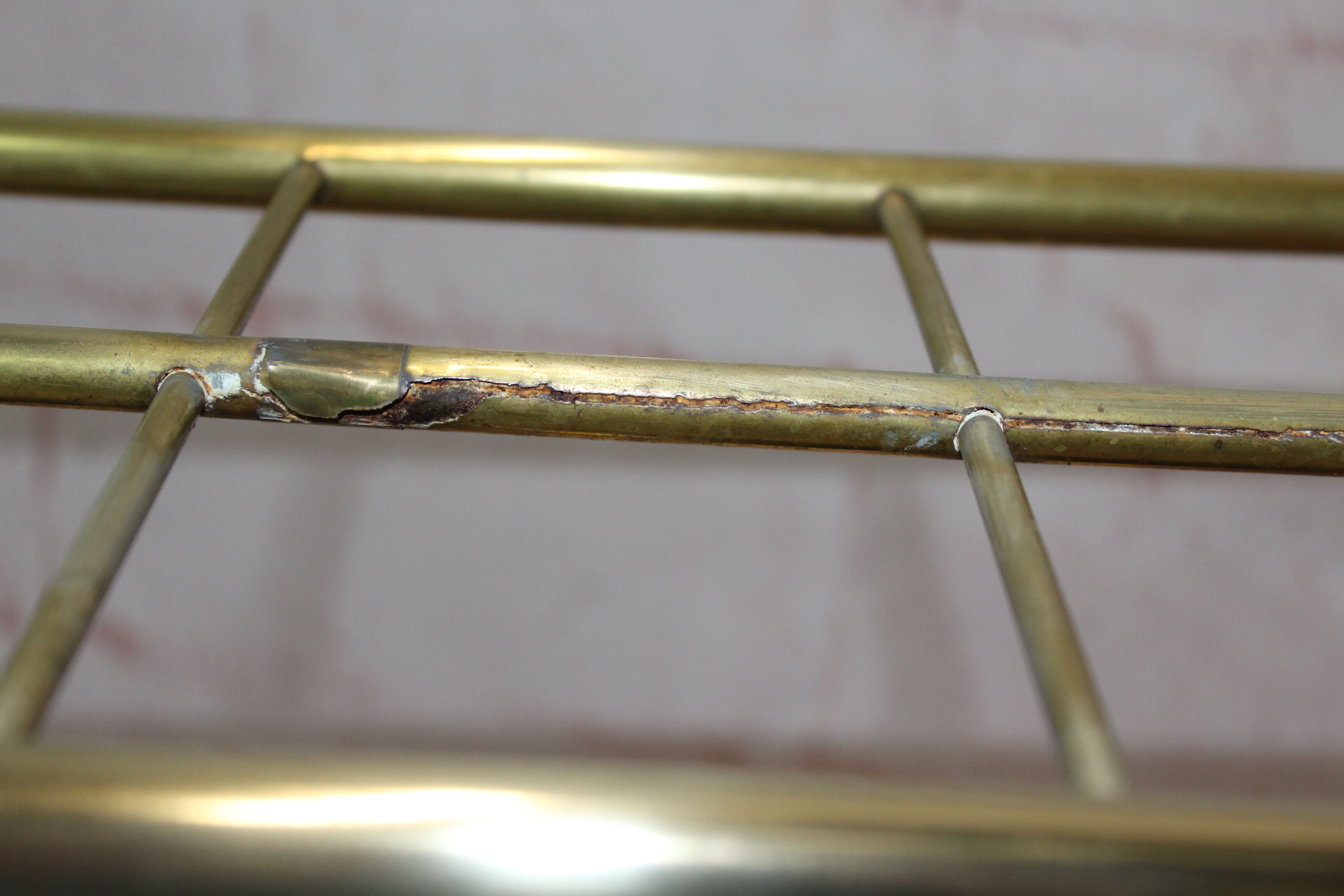 Old brass umbrella holder