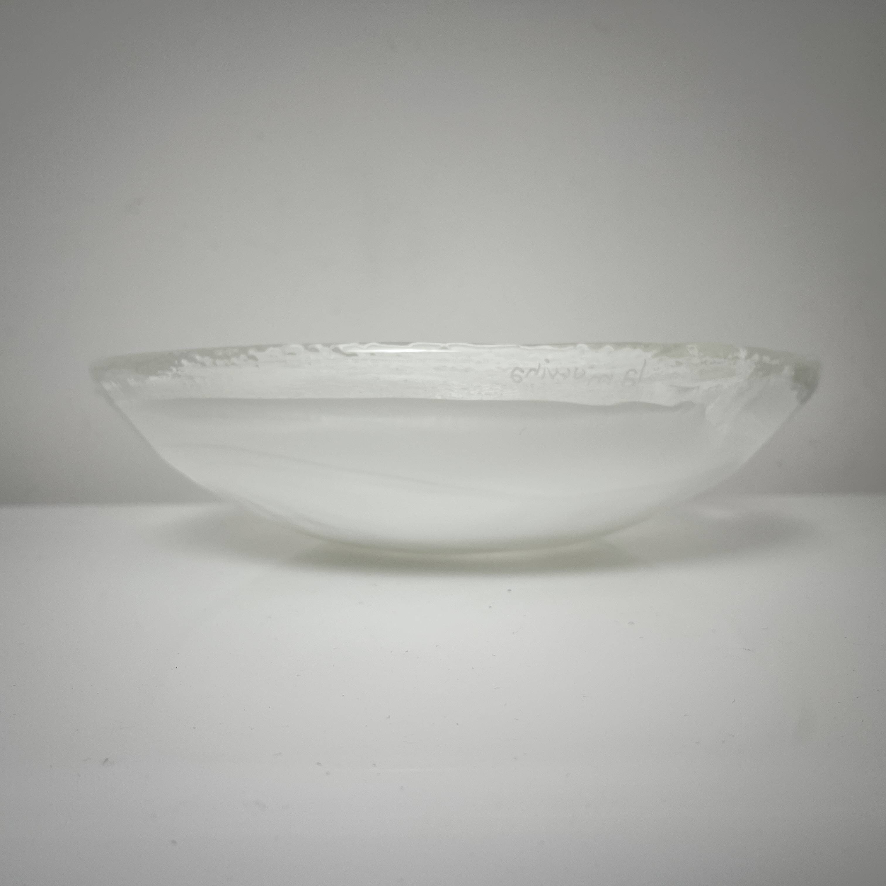 Murano Italy La Murrina thick glass fruit bowl