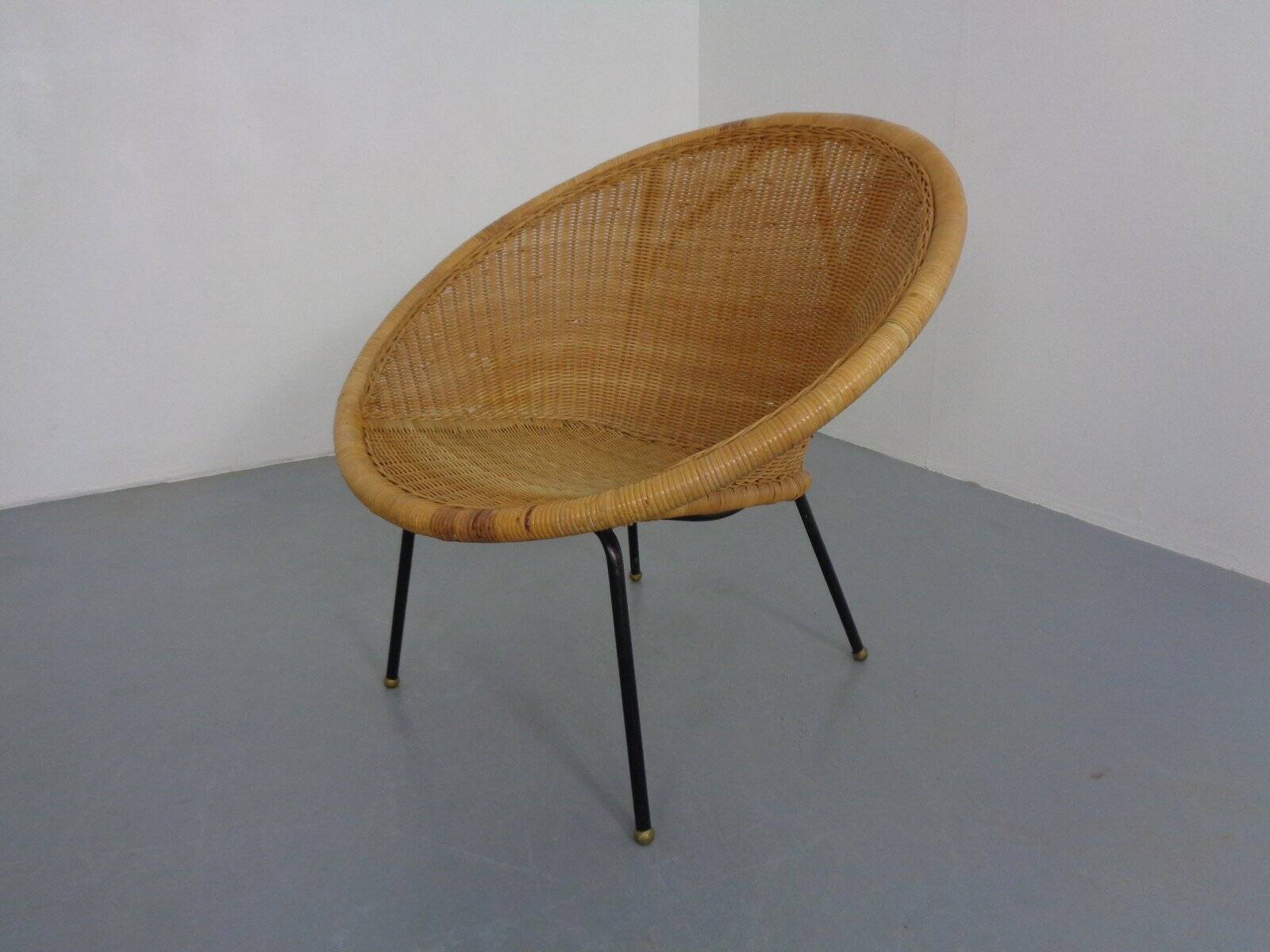 Mid-Century Modern Wicker Chair by Paul McCobb, USA, 1950s