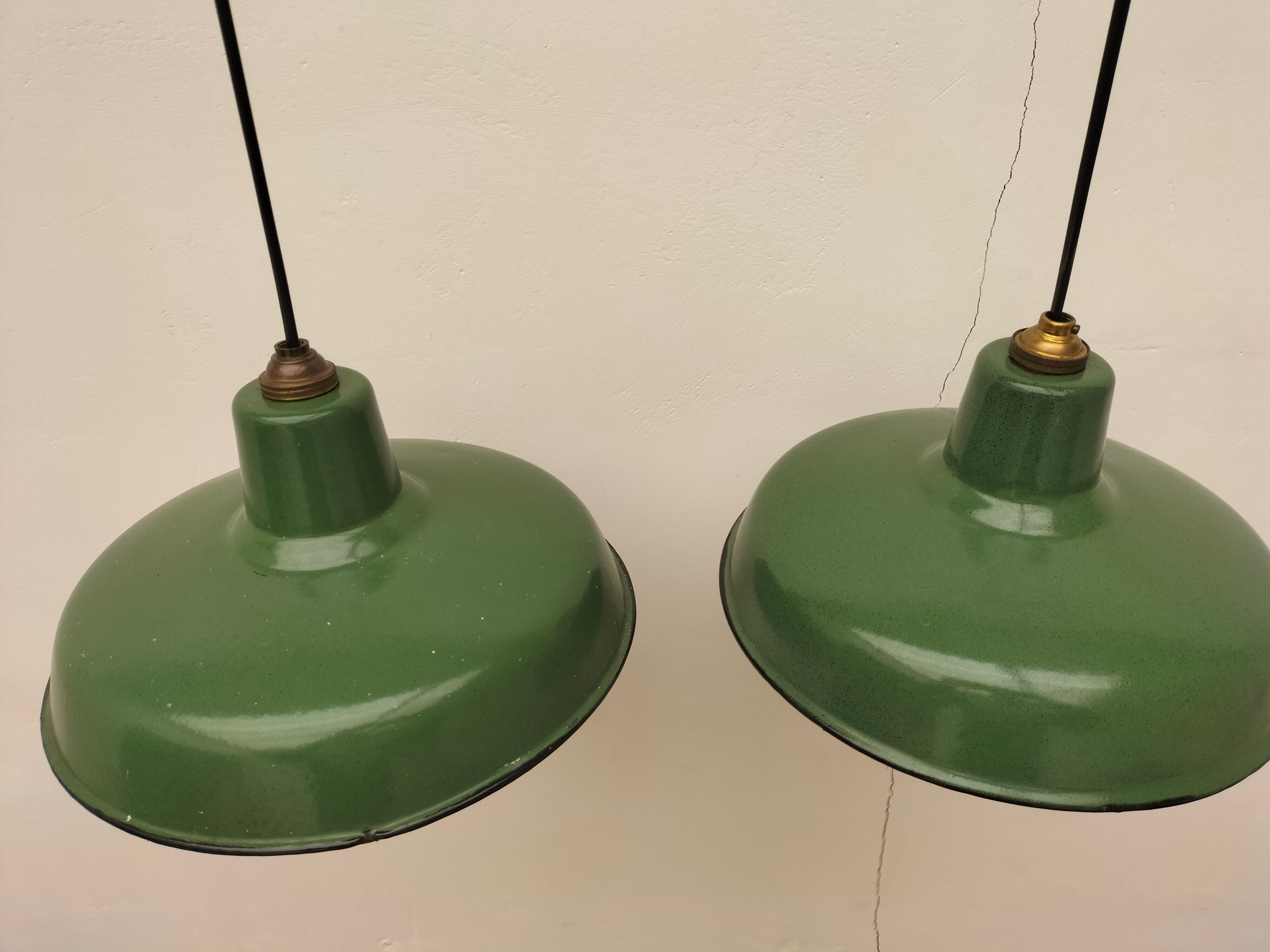 Pair of industrial lamps