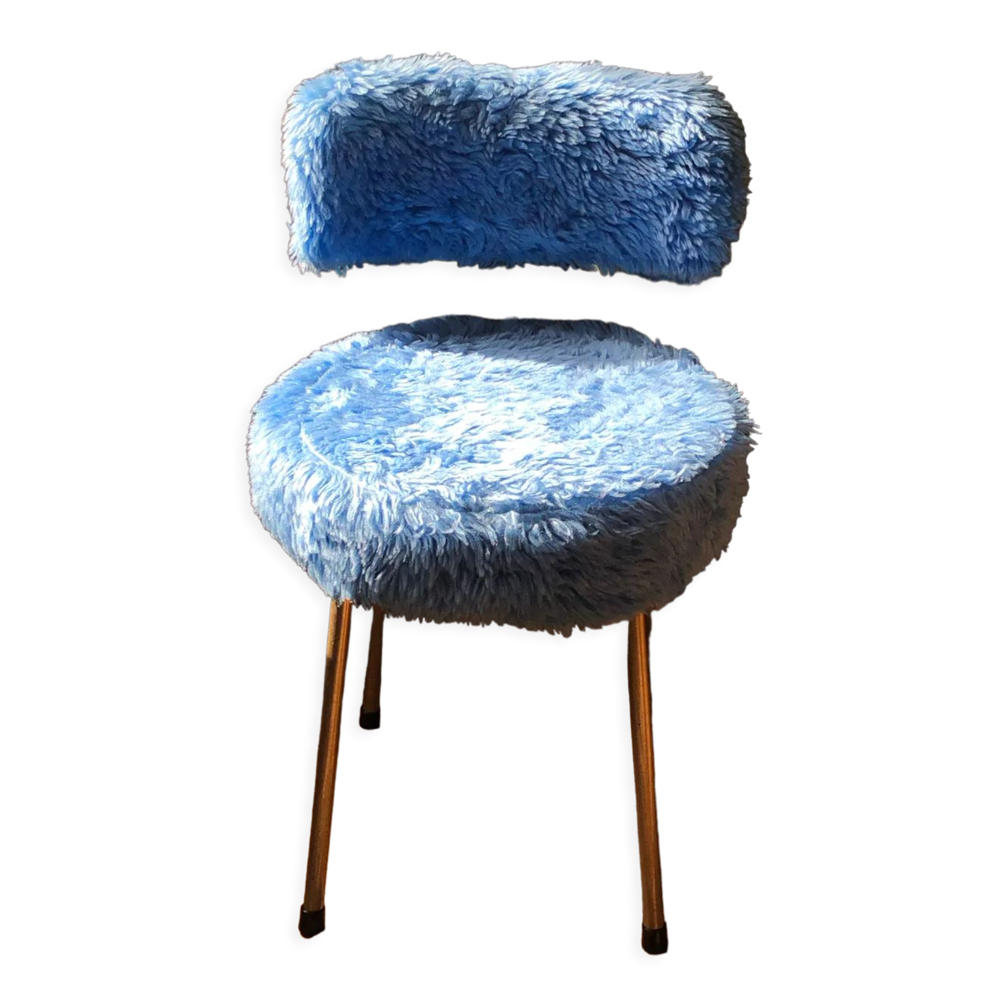 Moumoute chair 70 ́s pelfran sky blue