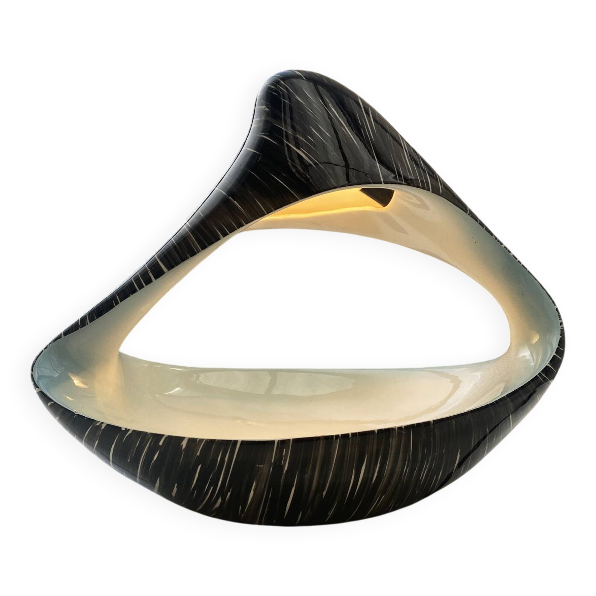 Ariele ceramic lamp, 1950s, Italy, Ariele Torino