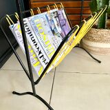 Vintage scoubidou tablet magazine holder