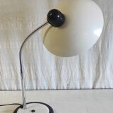 Beige and chrome articulated table lamp - 70s/80s