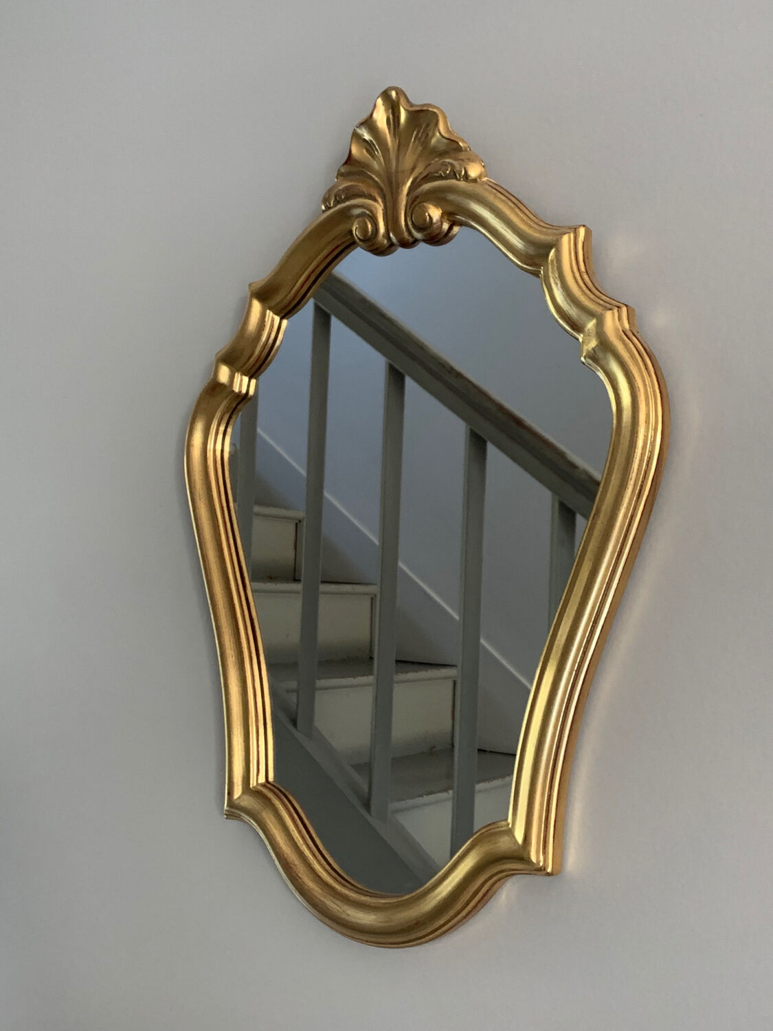 Golden shell mirror