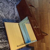 Vintage side table in varnished wood