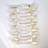 ST MEDARD set of 12 table forks in antique style Chinon 21 cm