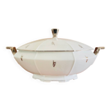 Art Deco soup tureen by Victoria China Czechoslovakia, 1920s