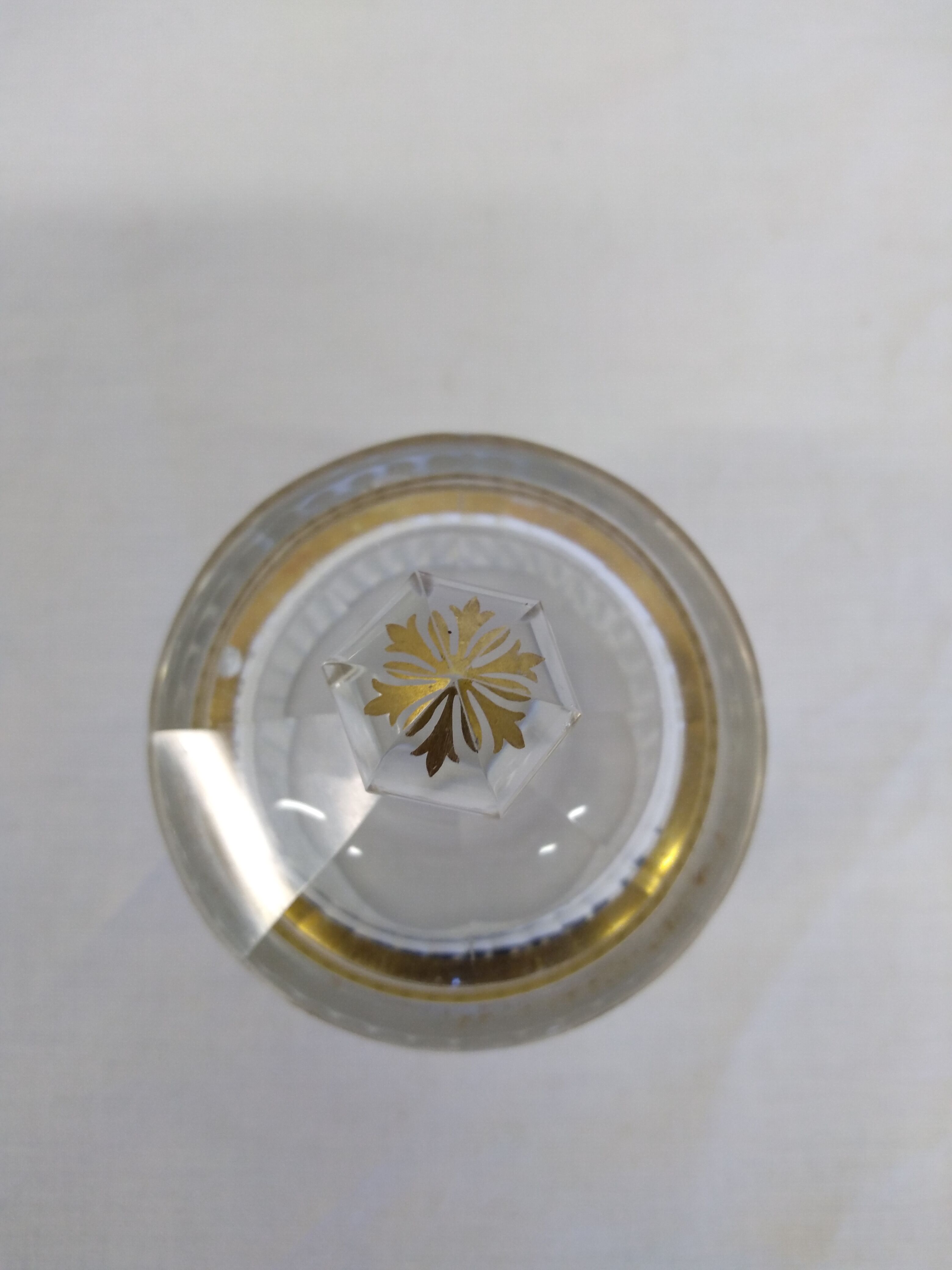 Glass candy/sugar bowl